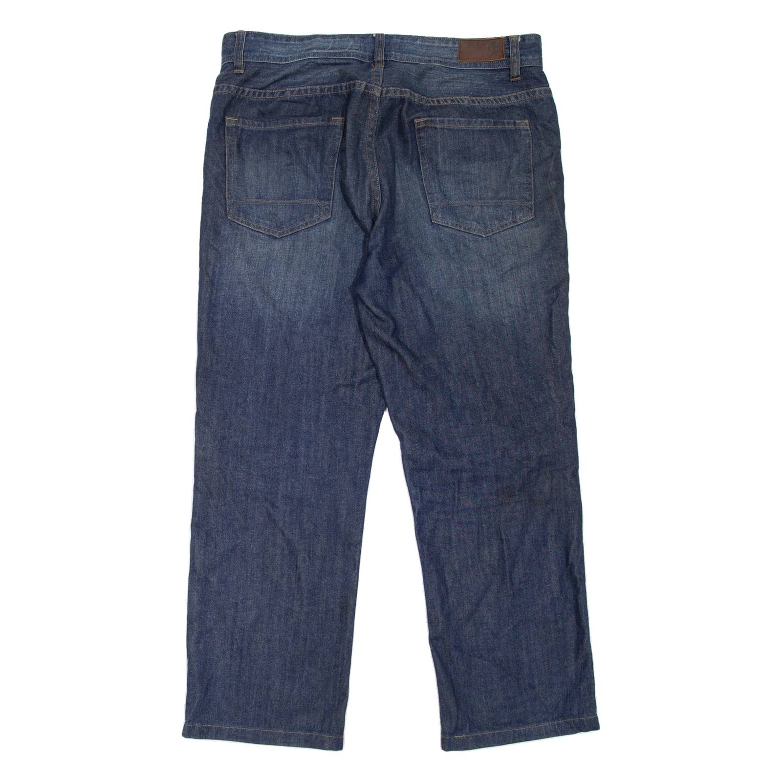 TIMBERLAND Locke Lake Mens Jeans Blue Regular Straight Stone Wash W34 L27