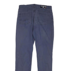 C&S Mens Cotton Blend Blue Slim Slim Fit Trousers W30 L31 Casual Zip Closure