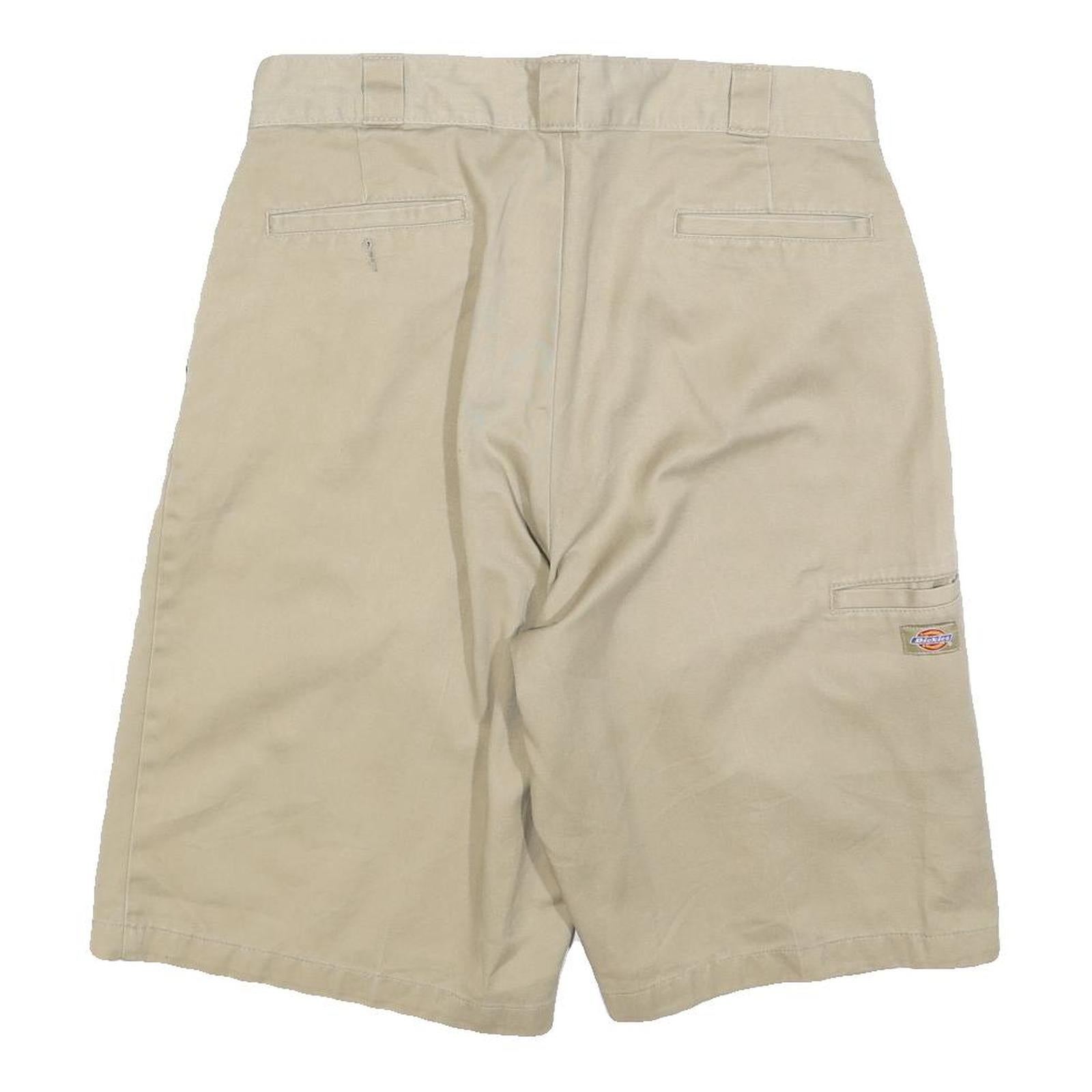 DICKIES Mens Shorts Beige Casual M W32 Cotton Blend Workwear Relaxed Fit