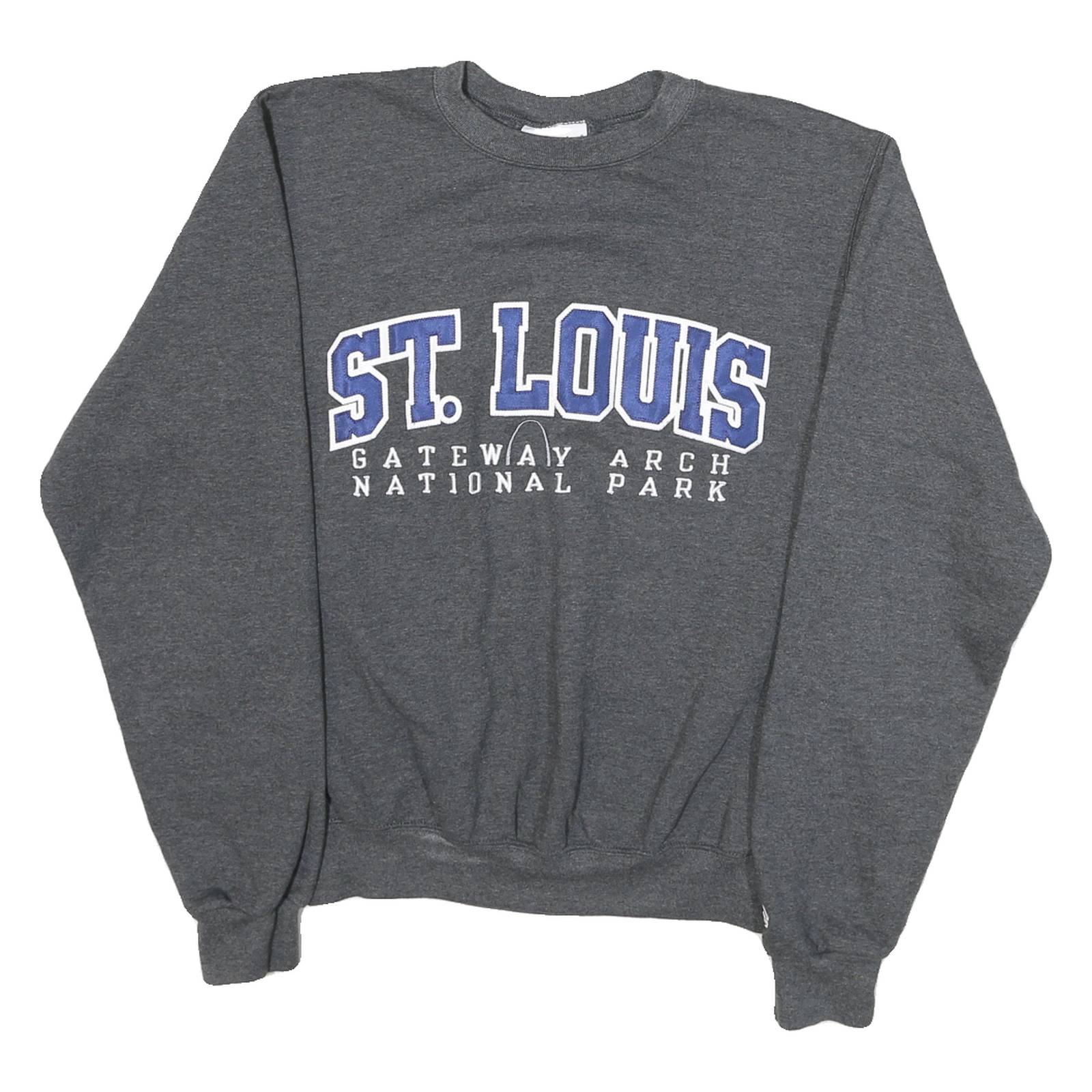 CHAMPION Womens Grey St Louis Gateway Arch National Park Crew Neck S Sweatshirt