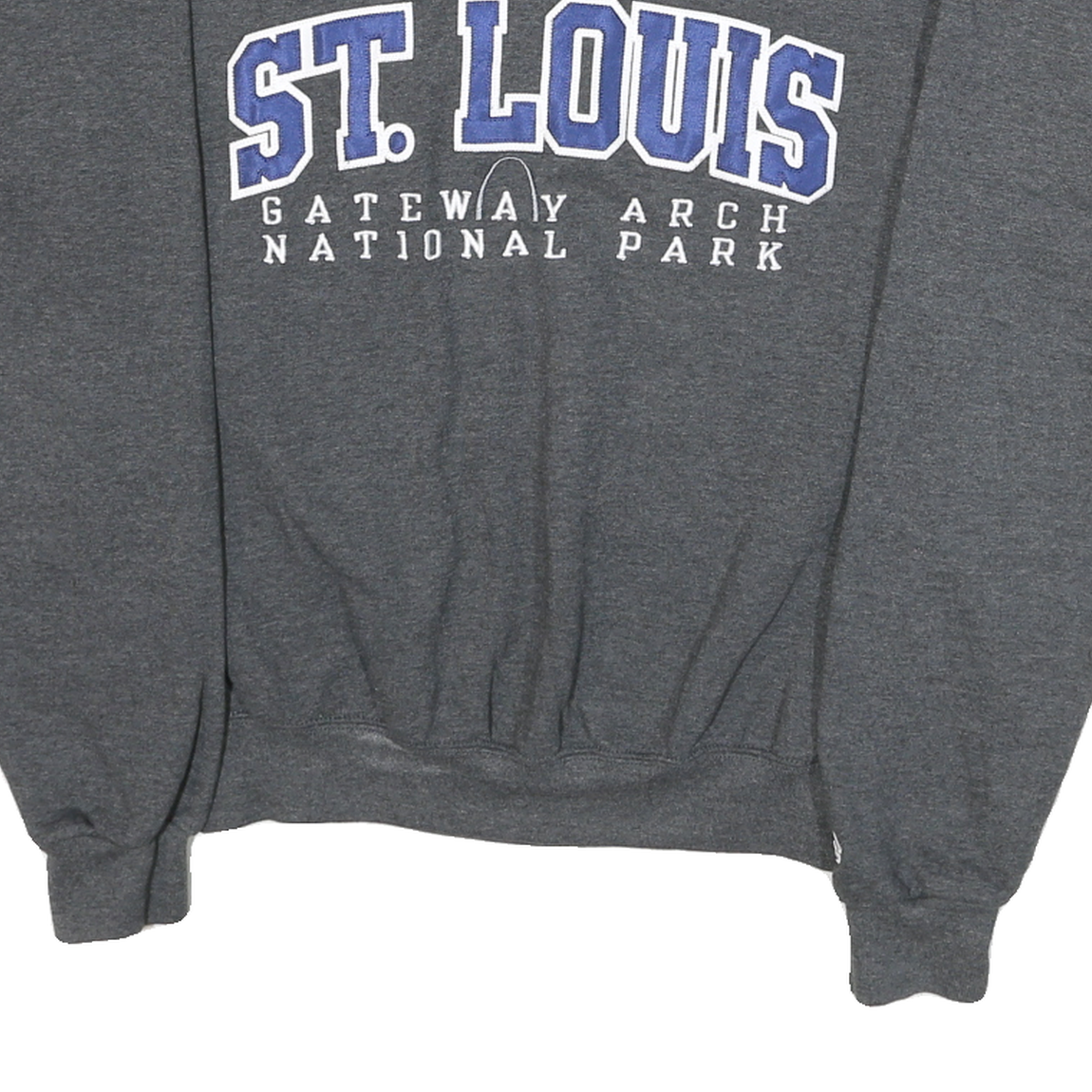 CHAMPION Womens Grey St Louis Gateway Arch National Park Crew Neck S Sweatshirt