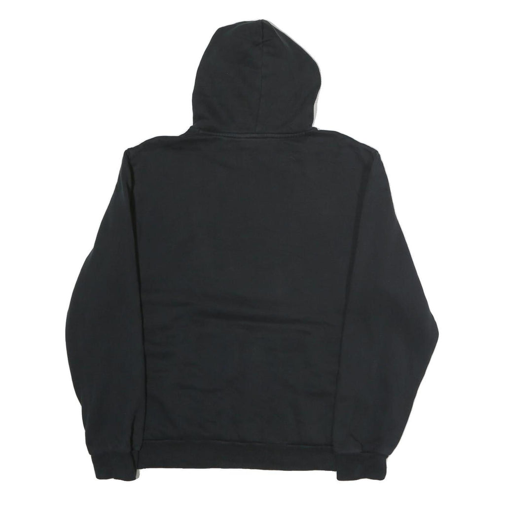 PUMA Mens Black Cotton Pullover Hoodie L Logo Print Casual Sportswear