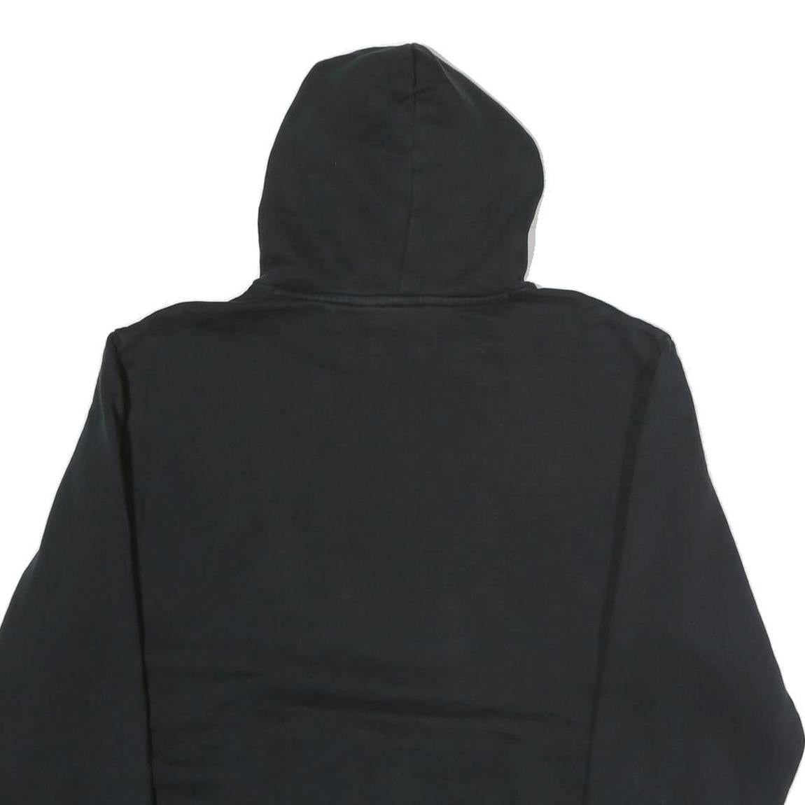 PUMA Mens Black Cotton Pullover Hoodie L Logo Print Casual Sportswear