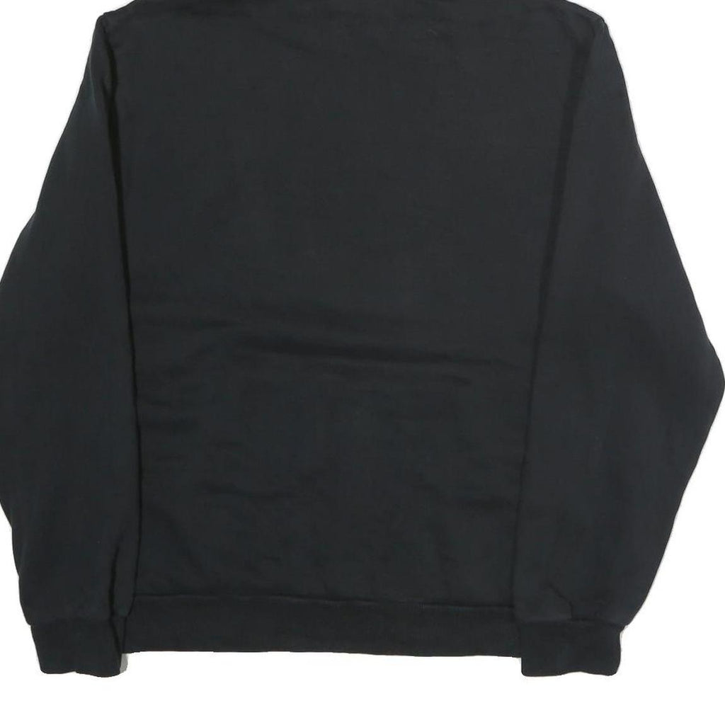 PUMA Mens Black Cotton Pullover Hoodie L Logo Print Casual Sportswear