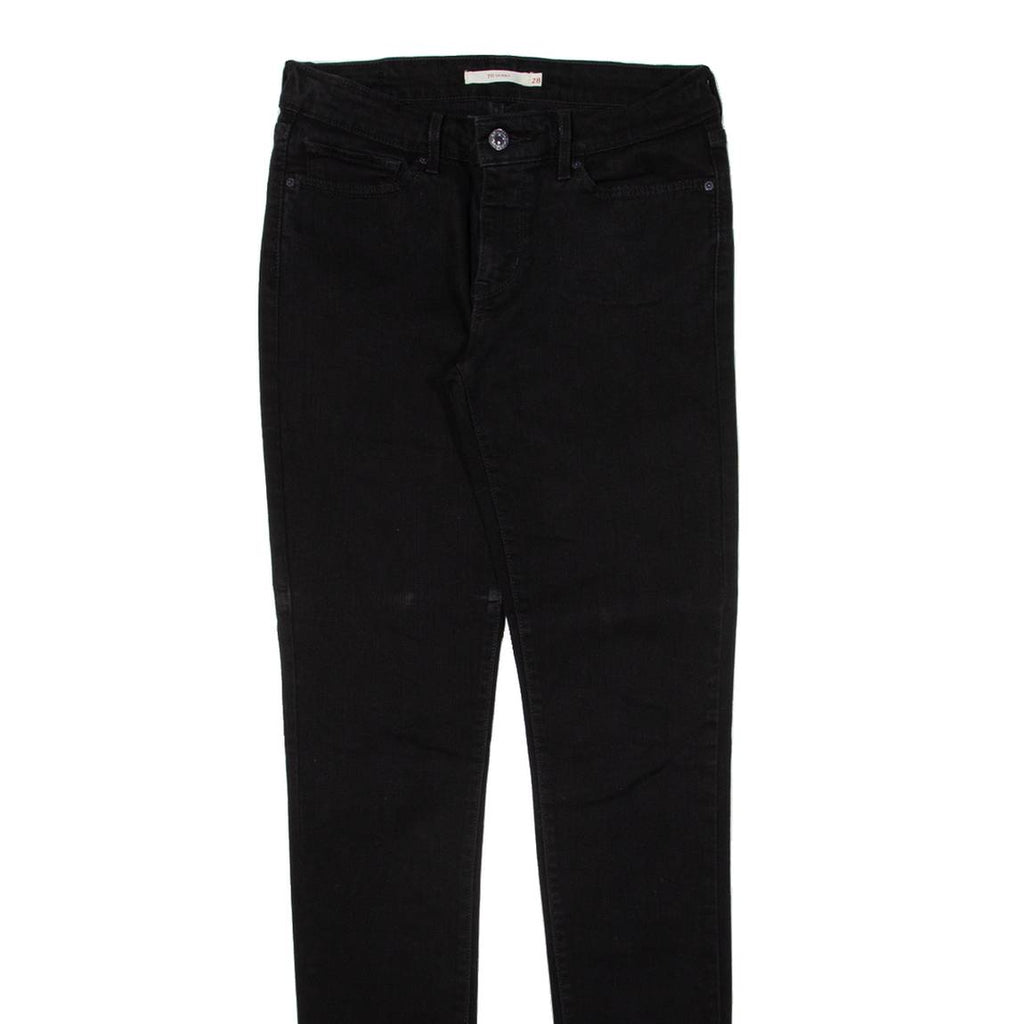 LEVI'S 711 Womens Jeans Black Slim Skinny W28 L34