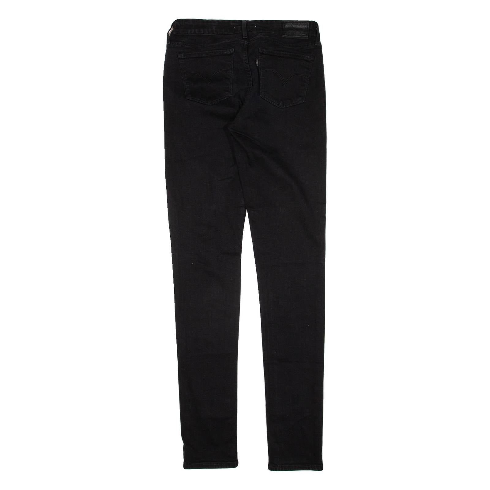LEVI'S 711 Womens Jeans Black Slim Skinny W28 L34