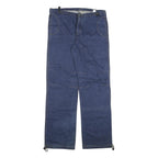 HEART LUCK Mens Jeans Blue Regular Straight Denim Raw W37 L35 Workwear