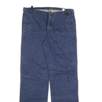 HEART LUCK Mens Jeans Blue Regular Straight Denim Raw W37 L35 Workwear