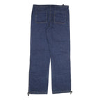 HEART LUCK Mens Jeans Blue Regular Straight Denim Raw W37 L35 Workwear