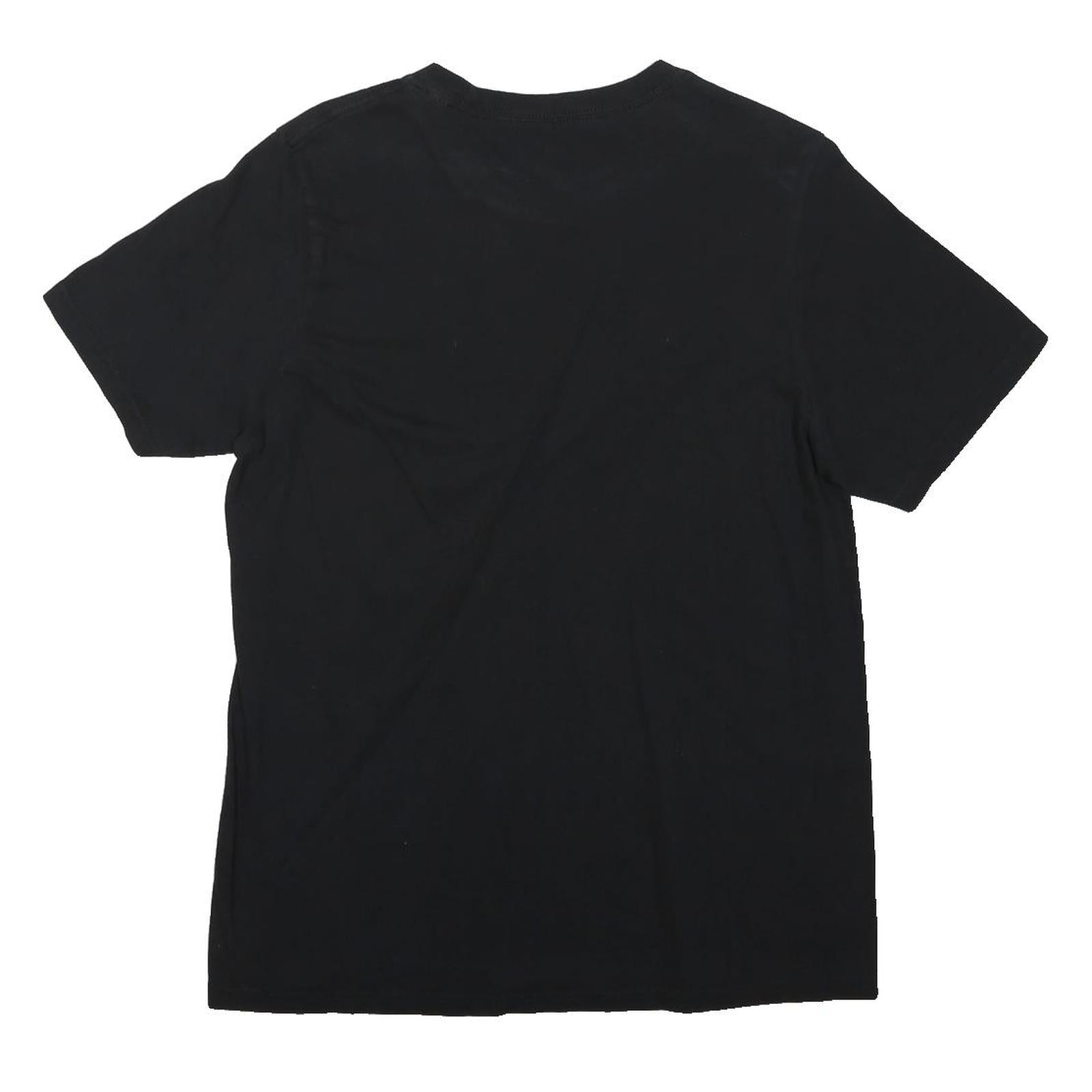 Black Mens Cotton Blend Graphic T-Shirt XS Short Sleeve Crew Neck Adidas Logo