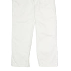 DICKIES Mens Cotton White Relaxed Straight Trousers W36 L30 Workwear Casual
