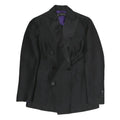 DSQUARED2 Womens Black Satin Lapel Double Breasted Jacket M Polyester Button