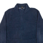 STARTER Mens Fleece Jacket Blue L