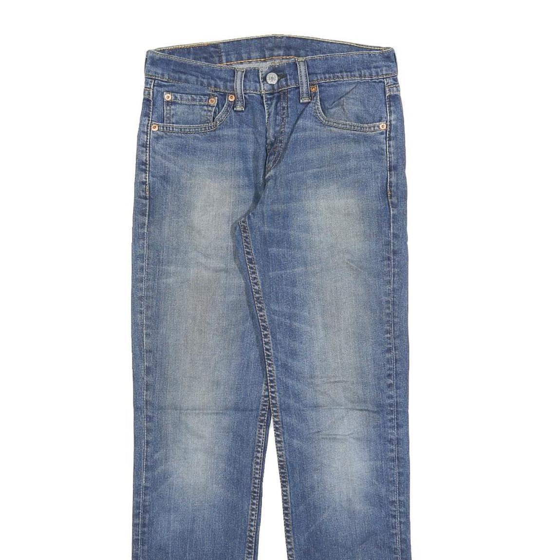 LEVI'S 511 Slim Mens Jeans Blue Denim Cotton Blend W29 L32 Zip Slim Fit