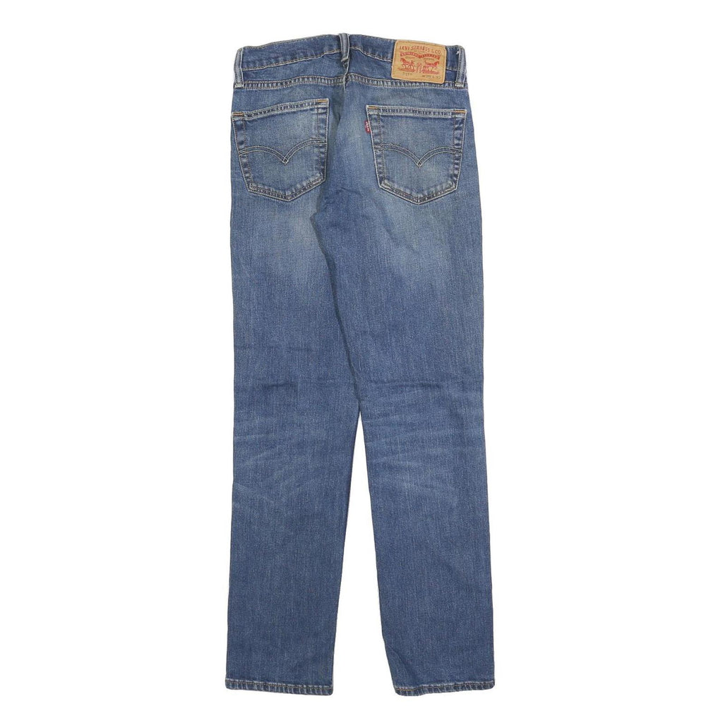 LEVI'S 511 Slim Mens Jeans Blue Denim Cotton Blend W29 L32 Zip Slim Fit