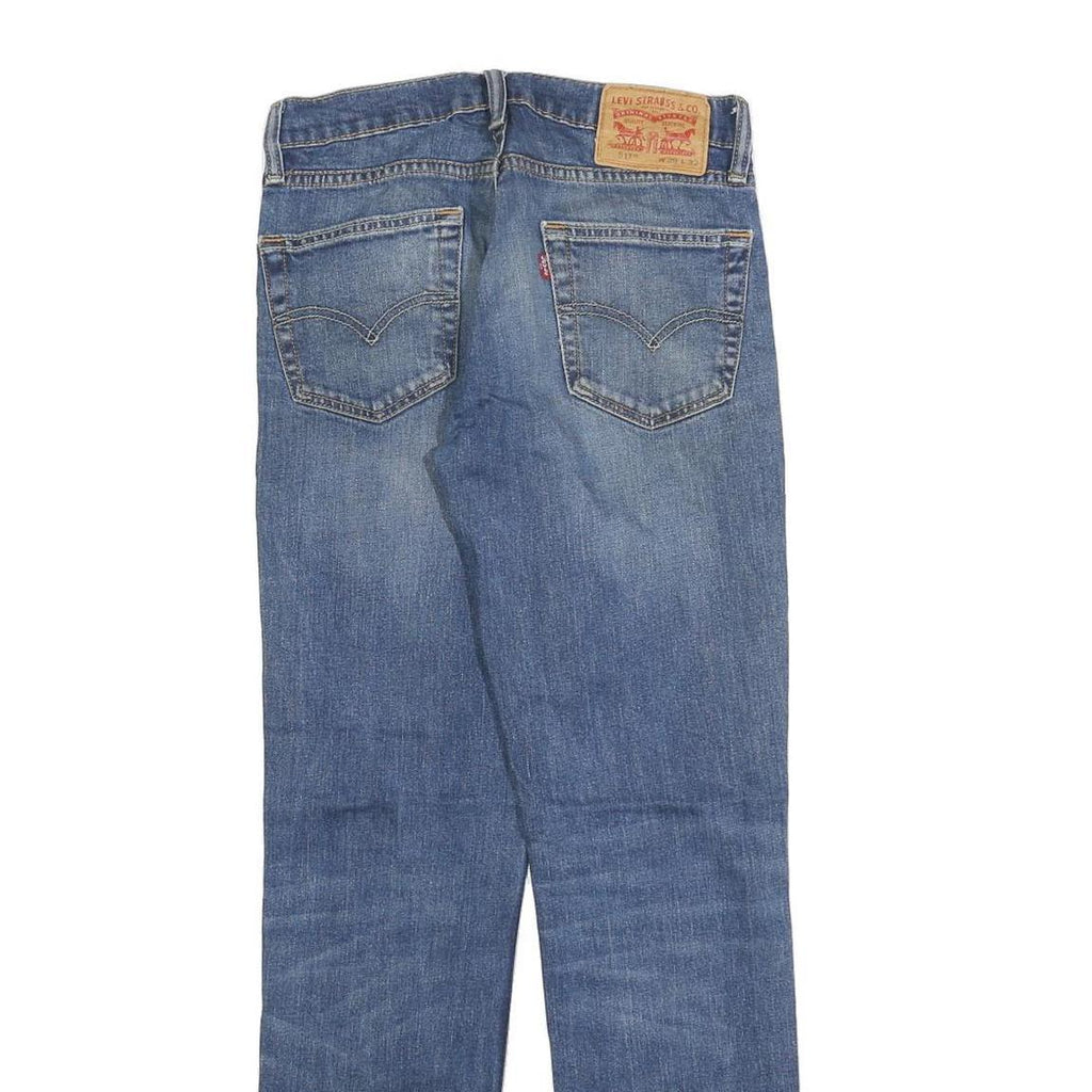 LEVI'S 511 Slim Mens Jeans Blue Denim Cotton Blend W29 L32 Zip Slim Fit