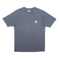 CARHARTT Mens Blue Pocket T-Shirt M Short Sleeve Crew Neck Cotton Blend Casual