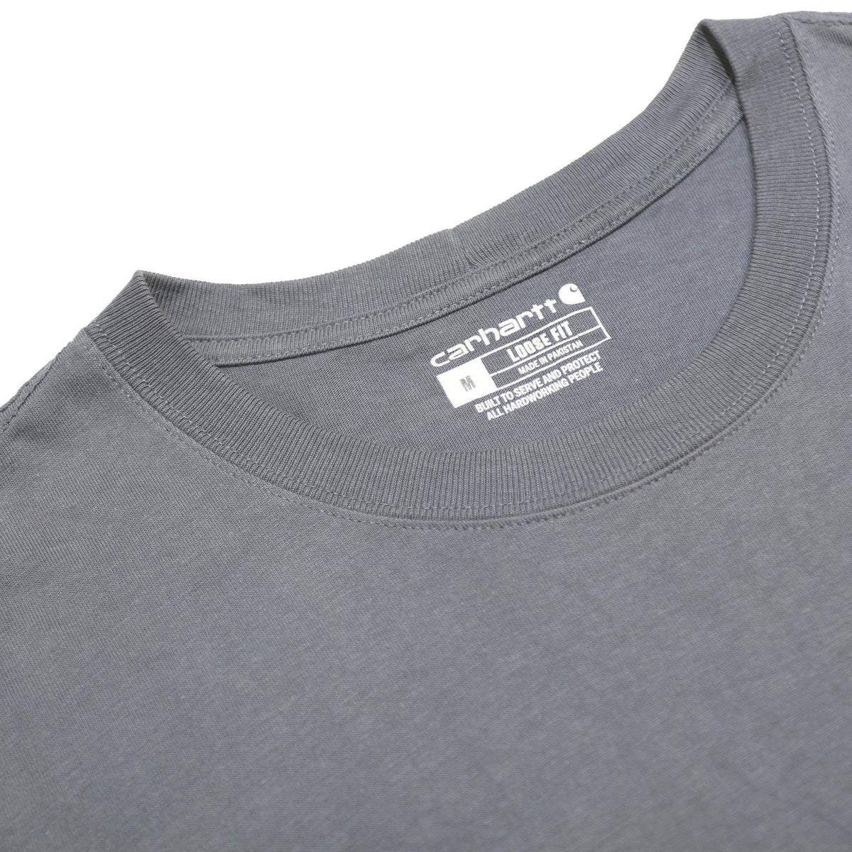 CARHARTT Mens Blue Pocket T-Shirt M Short Sleeve Crew Neck Cotton Blend Casual