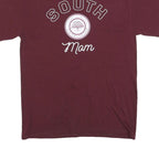 CHAMPION Womens Maroon South College Mom Graphic T-Shirt M Short Sleeve Crew