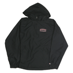 CHAMPION Mens Black Sheridan Blackhawks Hooded Jacket L Polyester Zip