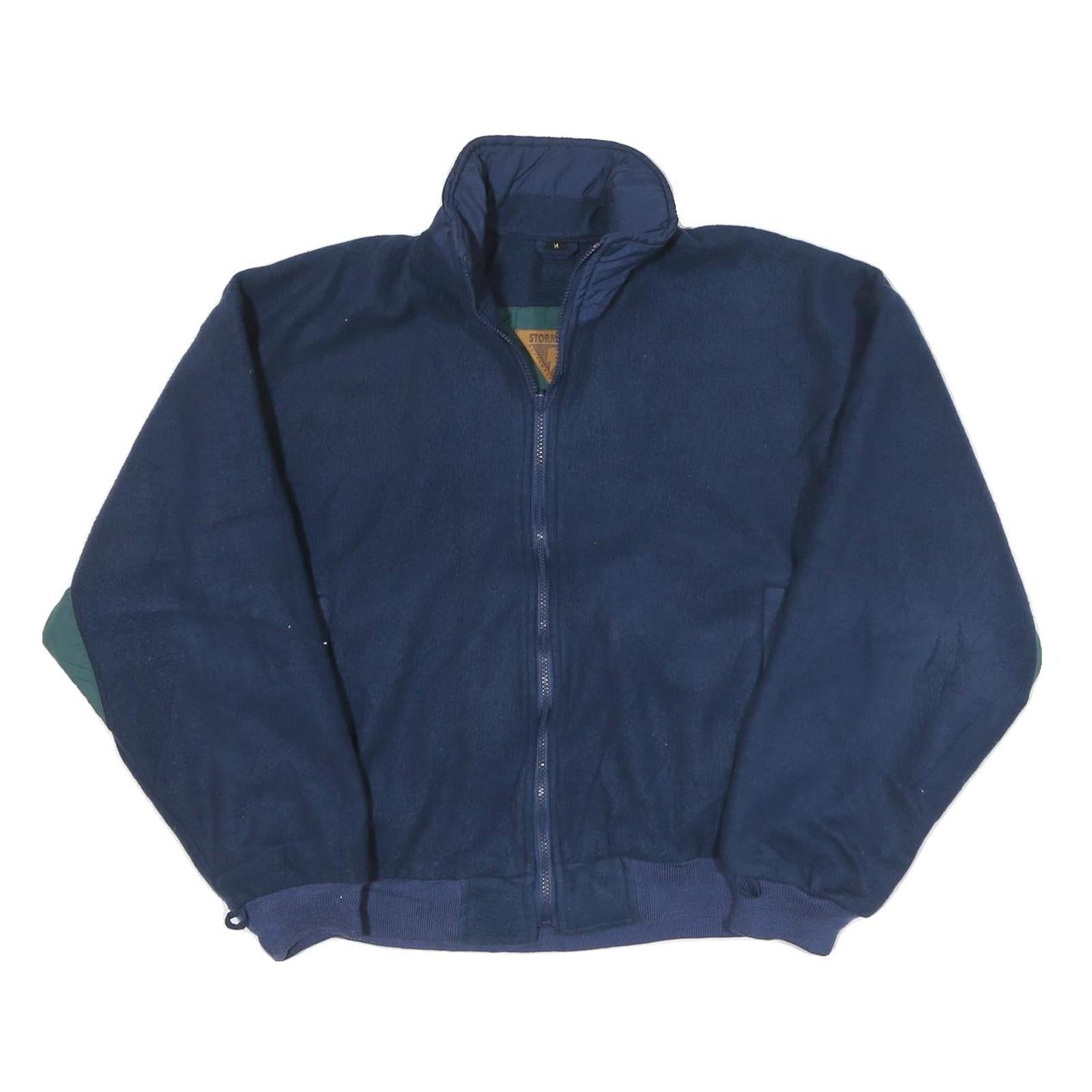 STORMTECH Mens Blue Jacket M Polyester Blend Zip Outdoor Plain Casual Warm