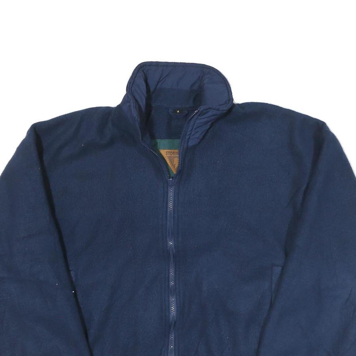 STORMTECH Mens Blue Jacket M Polyester Blend Zip Outdoor Plain Casual Warm