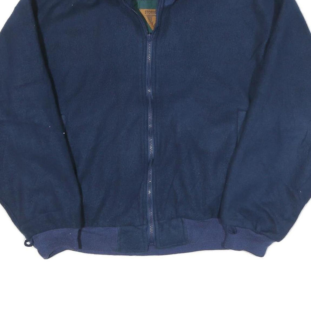 STORMTECH Mens Blue Jacket M Polyester Blend Zip Outdoor Plain Casual Warm
