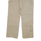 CARHARTT Mens Regular Beige Cotton Blend Regular Fit Trousers W34 L29 Workwear