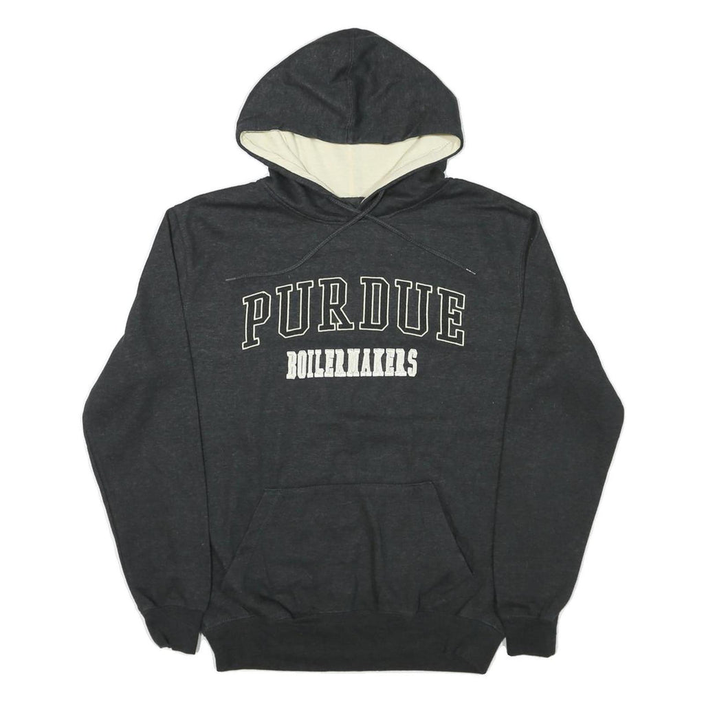 COLOSSEUM Mens Black Purdue Boilermakers Pullover Hoodie S Cotton Blend