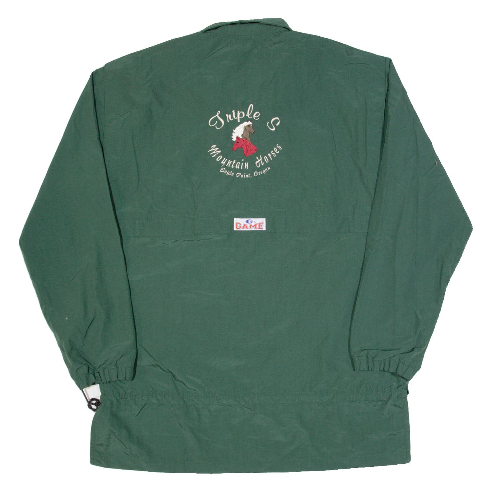 GAME Triple S Mountain Horses Mens Jacket Green USA M