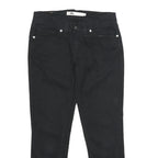 LEVI'S 524 Skinny Womens Jeans Black Slim Denim W26 L26 Stylish Zip Cotton Blend