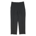 MOSS Mens Wool Blend Black Regular Fit Straight Leg Trousers W30 L40 Classic