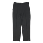 MOSS Mens Wool Blend Black Regular Fit Straight Leg Trousers W30 L40 Classic