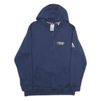ADIDAS Mens Navy Austin Junior Volleyball Hoodie L Cotton Blend Casual Pullover