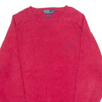 POLO RALPH LAUREN Mens Jumper Red Tight Knit S