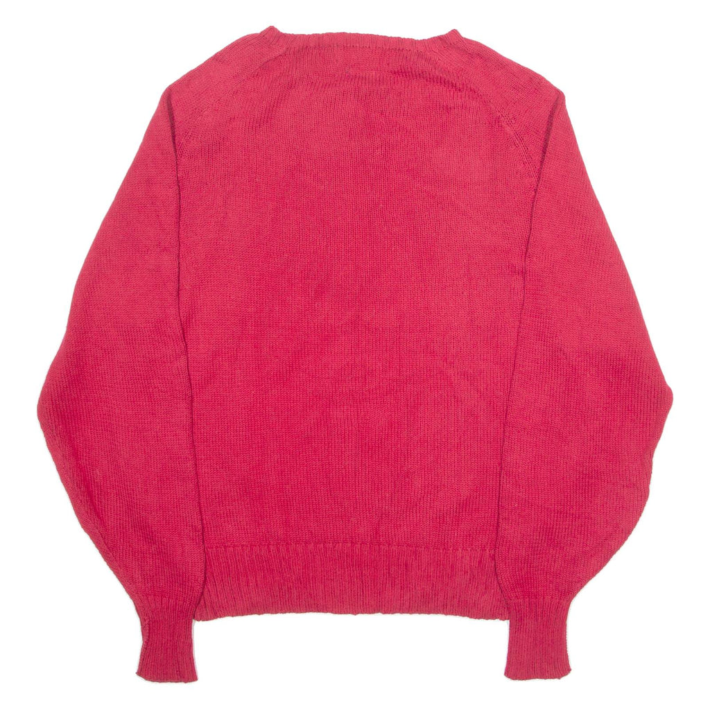 POLO RALPH LAUREN Mens Jumper Red Tight Knit S