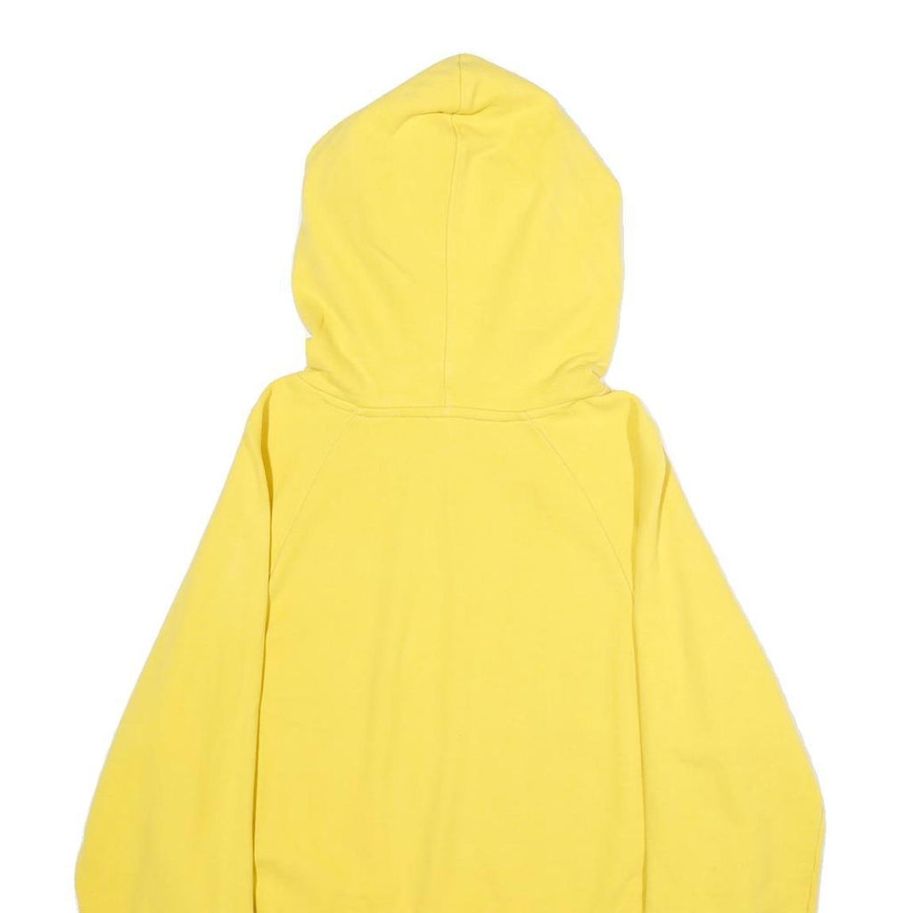 LEVI'S Womens Yellow Hoodie S Cotton Blend Drawstring Casual Sweatshirt