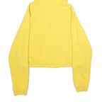 LEVI'S Womens Yellow Hoodie S Cotton Blend Drawstring Casual Sweatshirt