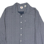 LEVI'S Mens Blue Pattern Shirt XL Cotton Long Sleeve Button Closure Casual