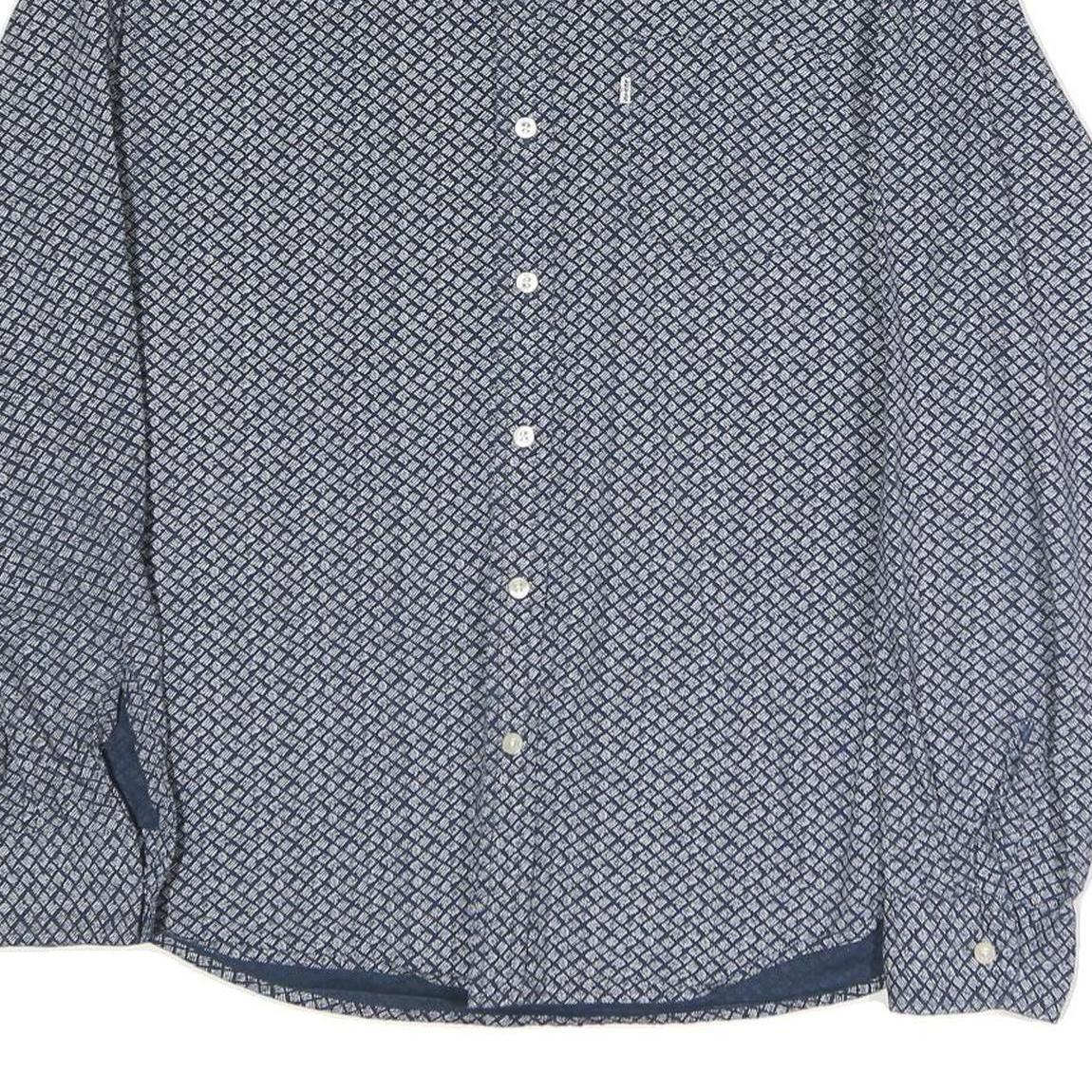 LEVI'S Mens Blue Pattern Shirt XL Cotton Long Sleeve Button Closure Casual