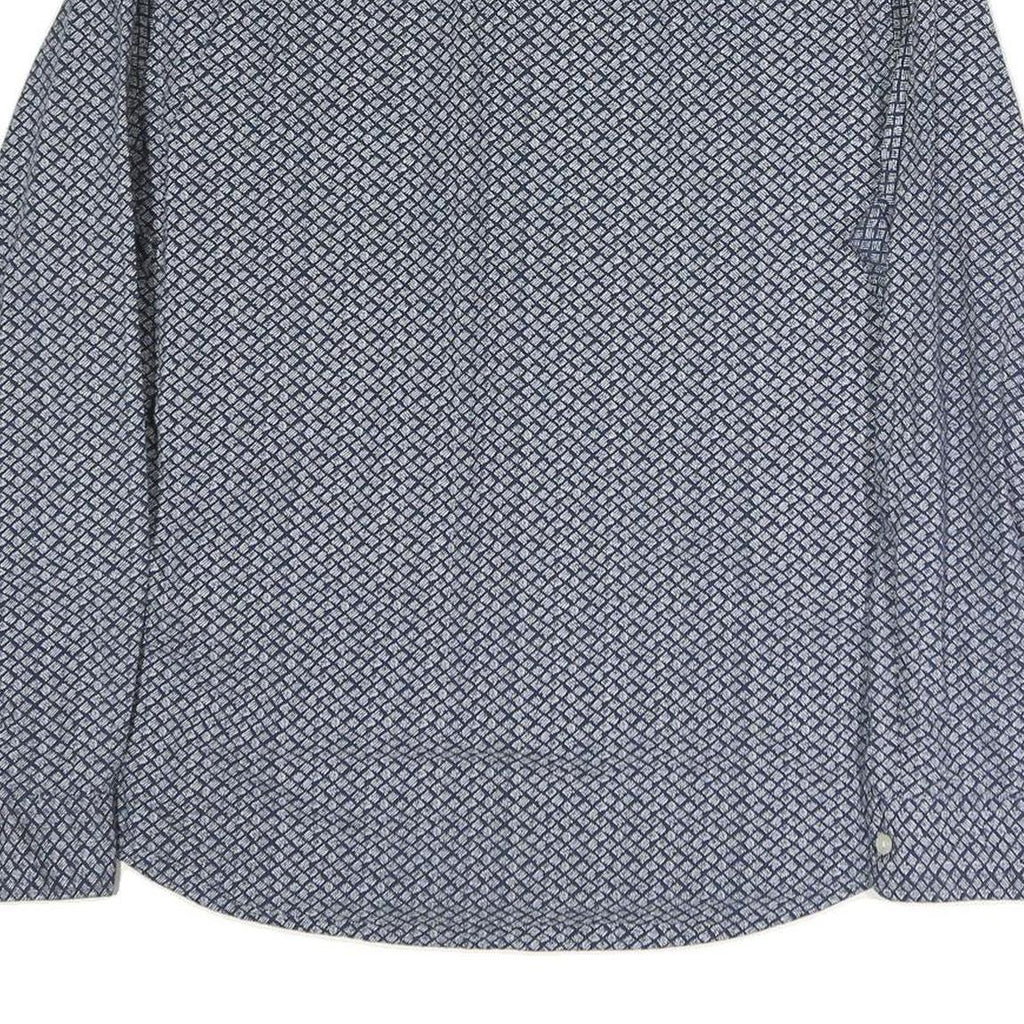 LEVI'S Mens Blue Pattern Shirt XL Cotton Long Sleeve Button Closure Casual