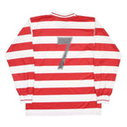 UNDER ARMOUR Mens Red & White Striped Long Sleeve Crew Neck T-Shirt L