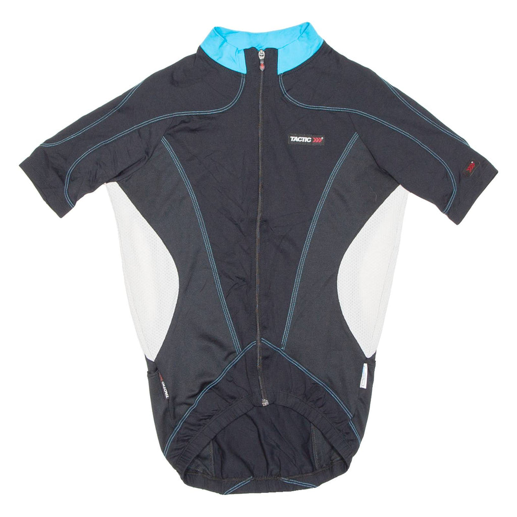 Cycling Mens Jersey Black Full Zip S