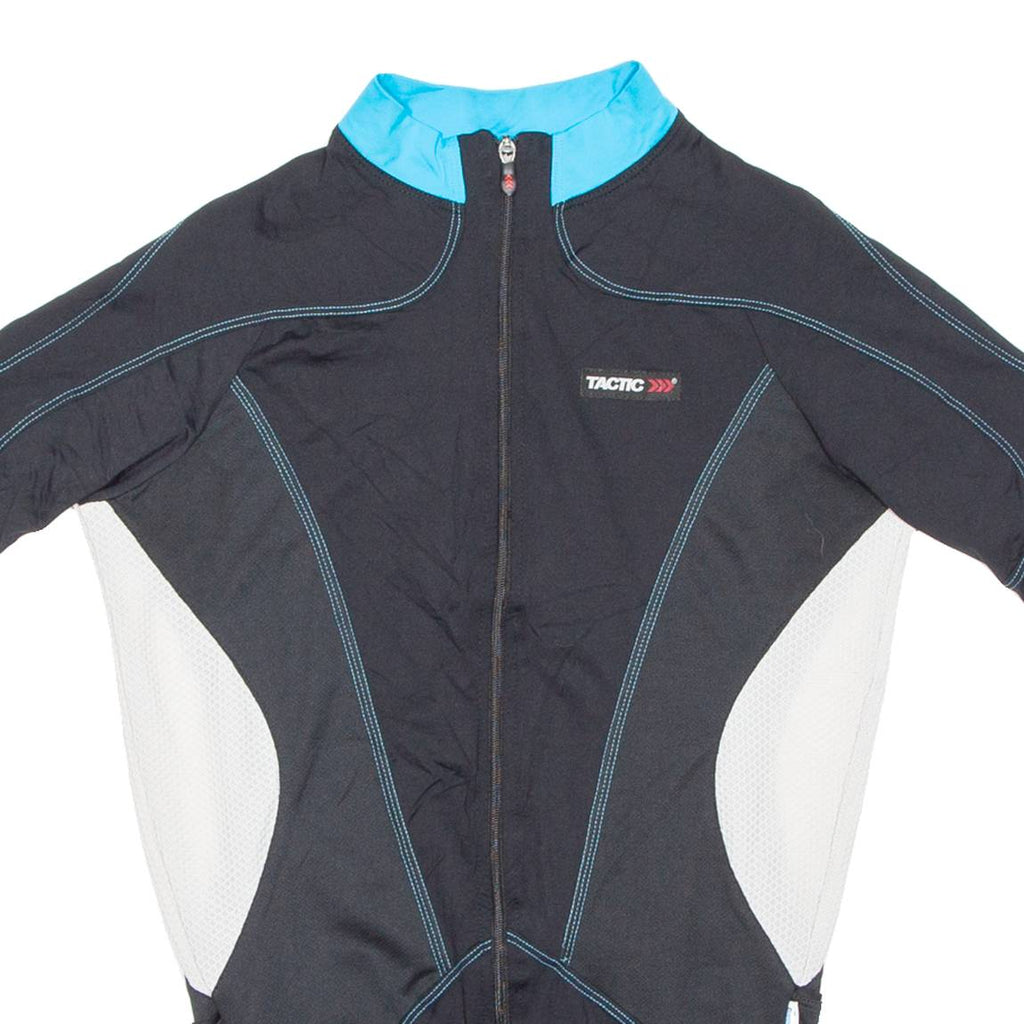 Cycling Mens Jersey Black Full Zip S