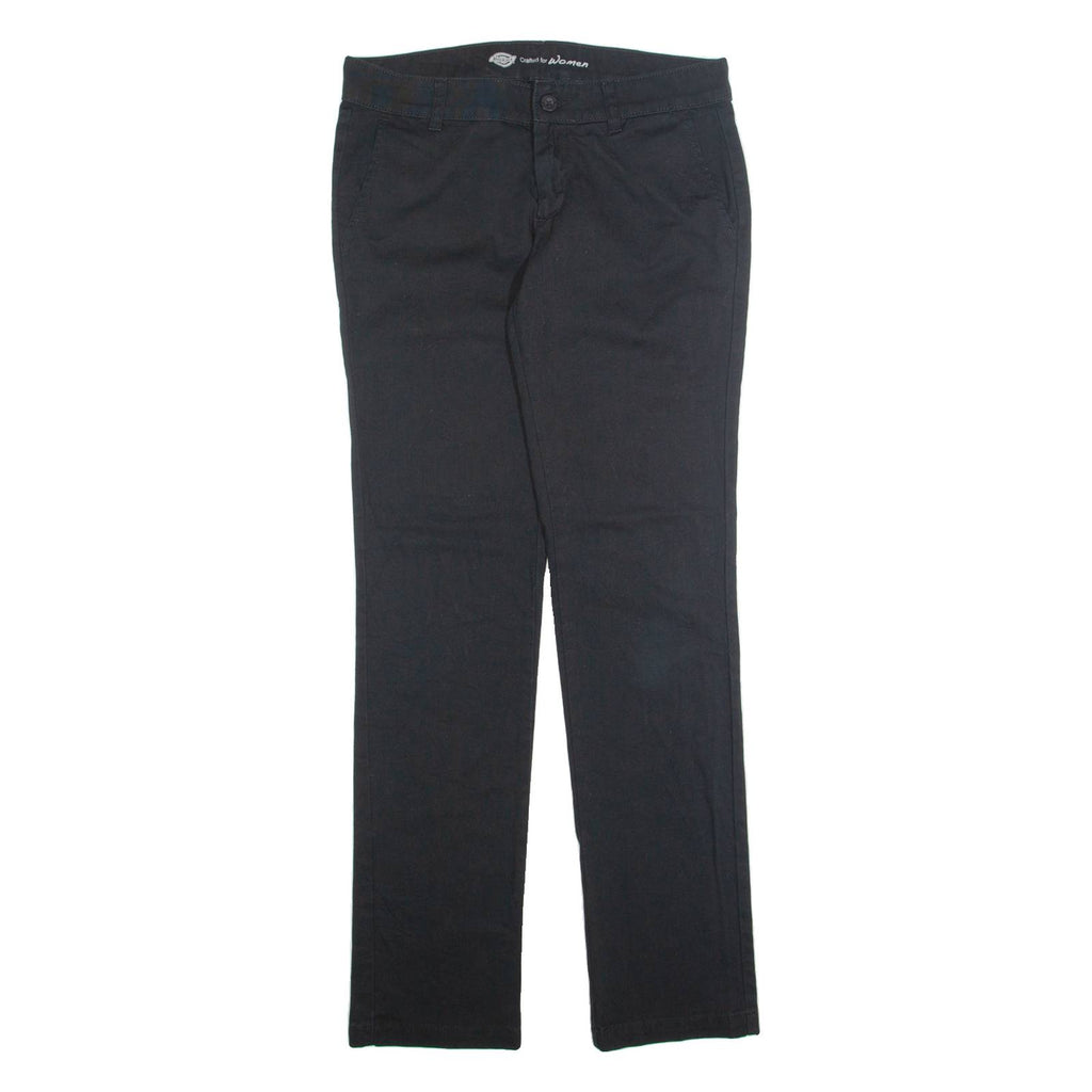 DICKIES Chino Womens Trousers Black Regular Tapered W32 L32