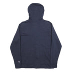 CHAMPION Mens Blue Full Zip Hoodie M Cotton Blend Sweatshirt