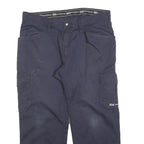 HELLY HANSEN Mens Cotton Blend Navy Regular Fit Cargo Trousers W38 L28 Workwear