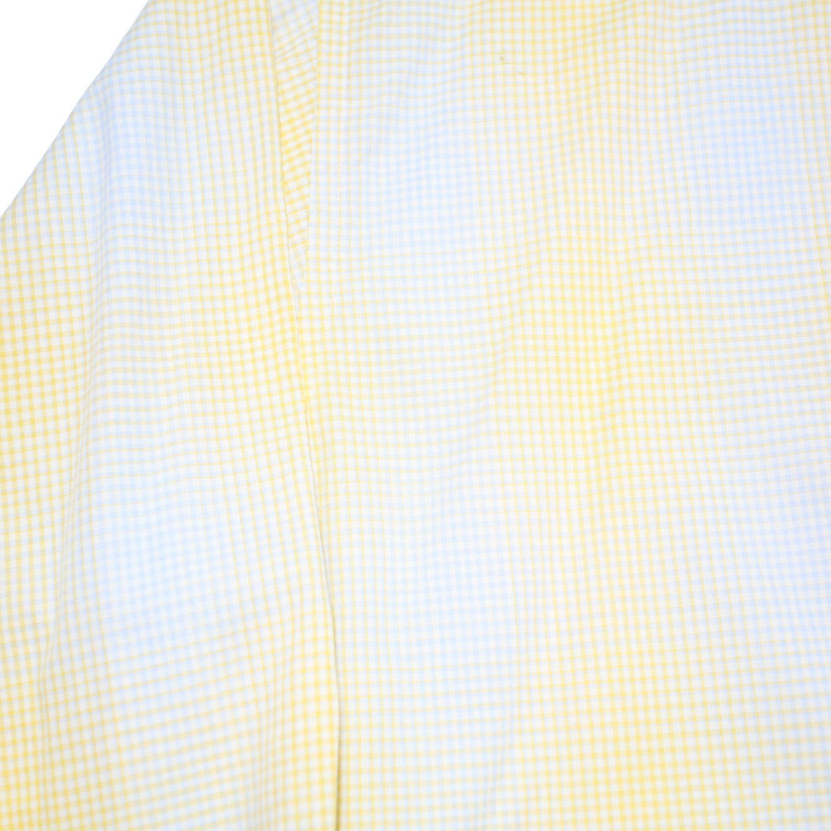 BURBERRY Mens Yellow & White Check Shirt L Long Sleeve Button Collar Casual