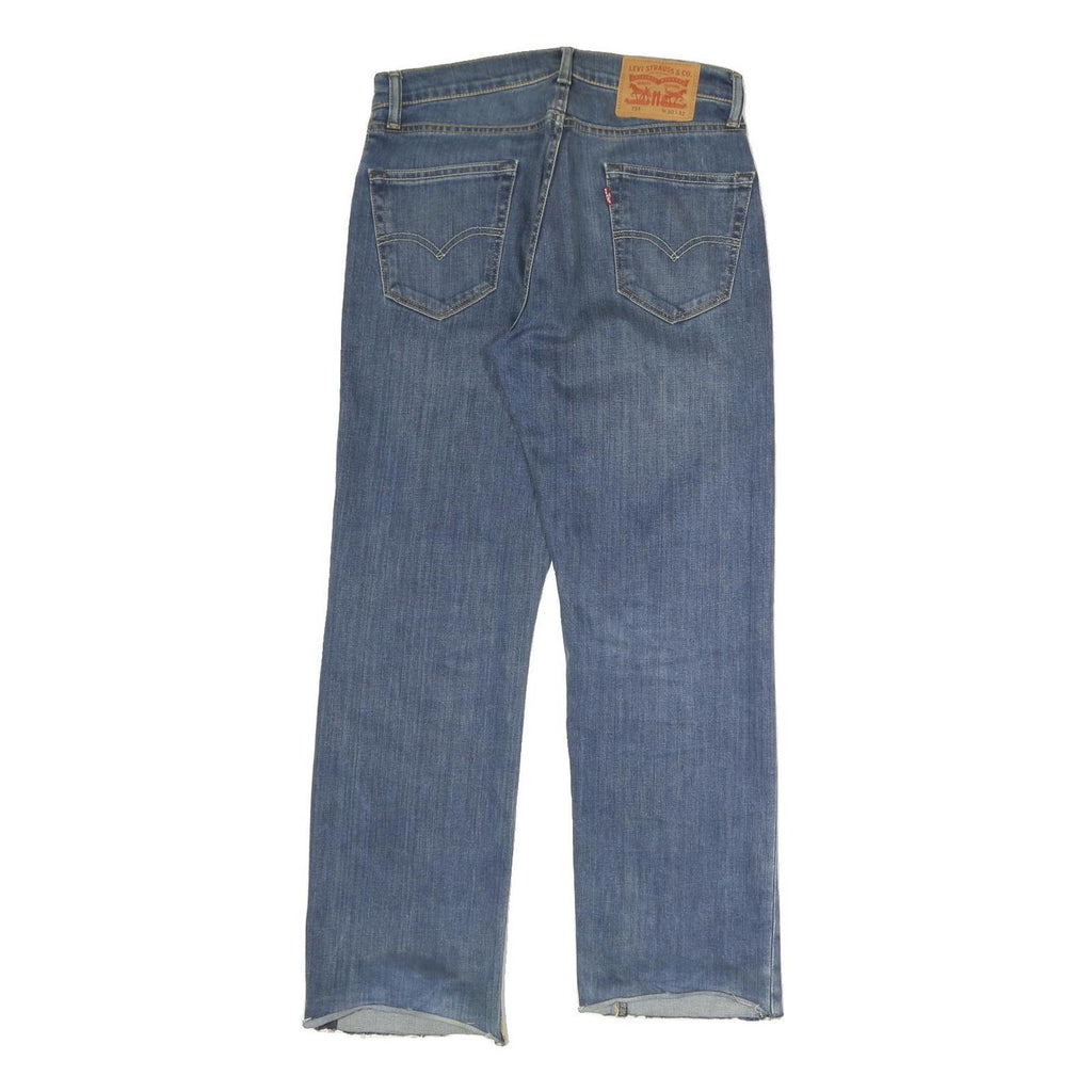 LEVI'S Mens Blue Regular Straight Denim Medium W30 L30 Classic Cotton Blend Zip