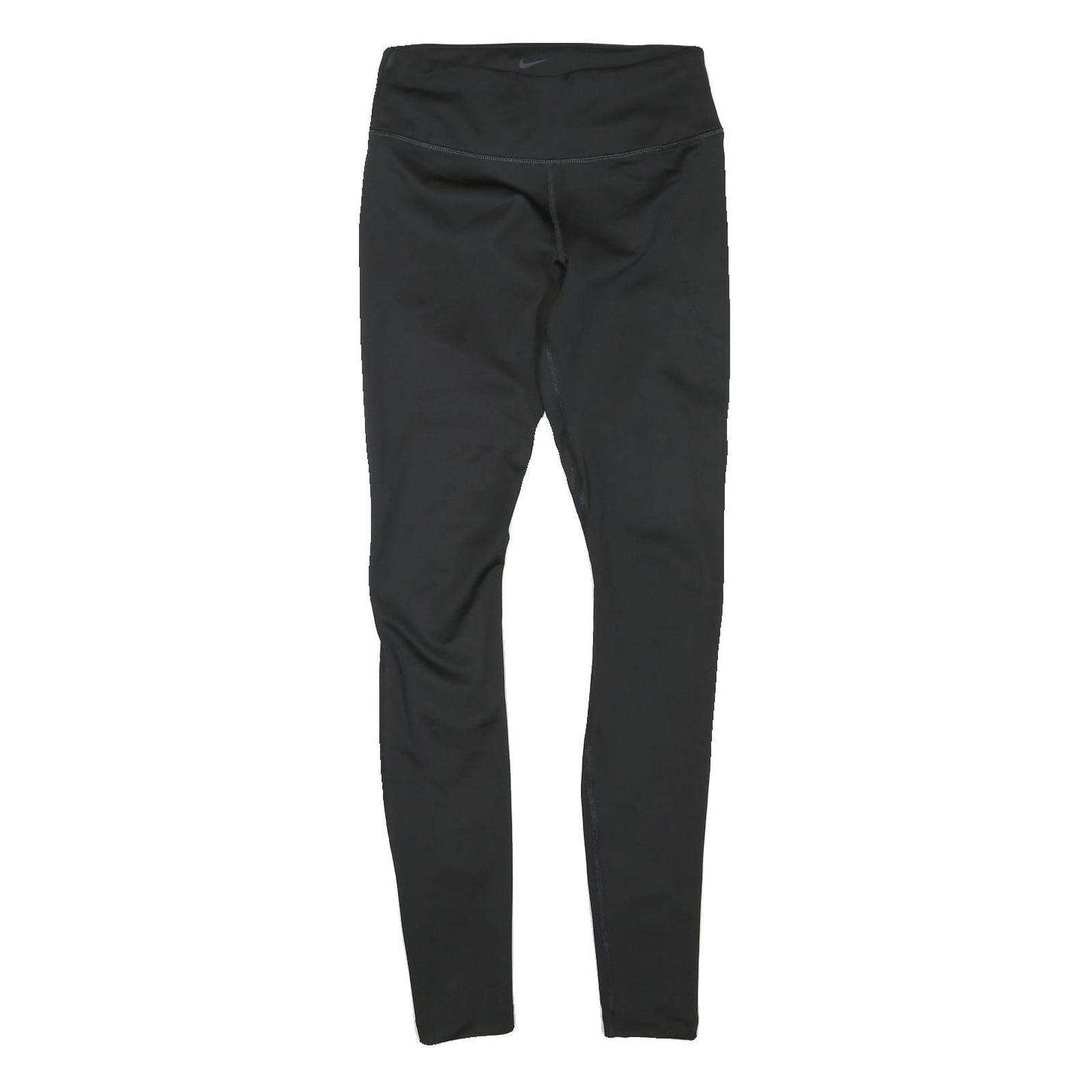 NIKE Womens Joggers Black XS W25 L28 Slim Tapered Fit Performance Gym Leggings